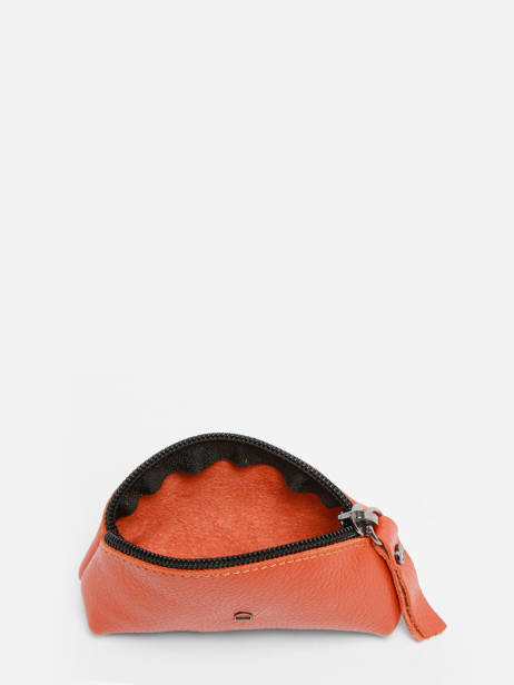 Coin Purse Madras Leather Etrier Orange madras EMAD651 other view 1