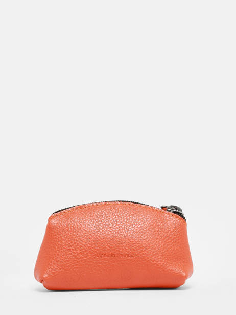 Coin Purse Madras Leather Etrier Orange madras EMAD651 other view 2