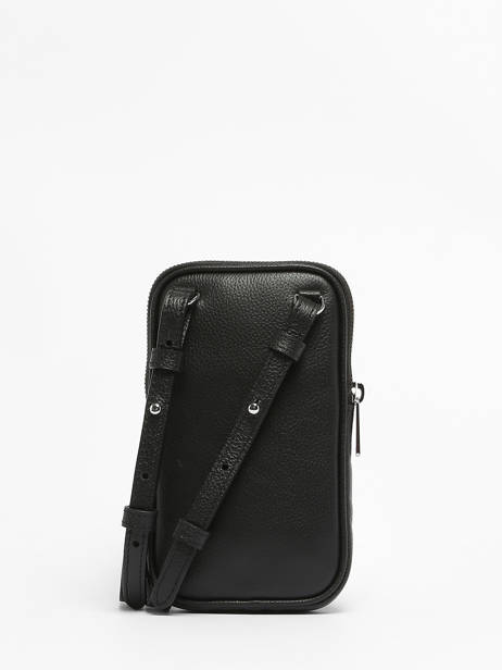 Leather Emile Phone Case Le tanneur Black emile TMIL3B40 other view 4