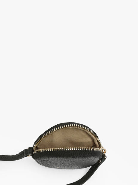 Round Leather Tradition Coin Purse Etrier Black tradition ETRA402M other view 1