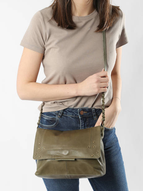 Sac Bandoulière Felizia Cuir Pieces Vert felizia 17116819 vue secondaire 1
