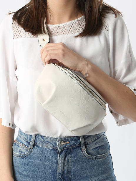 Medium Leather Tradition Belt Bag Etrier White tradition ETRA022M other view 1