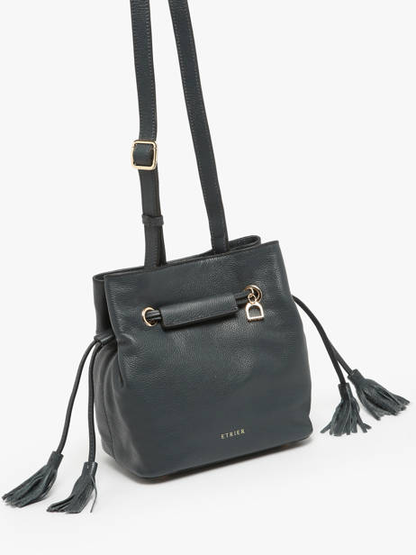 Small Leather Tradition Bucket Bag Etrier Blue tradition ETRA004S other view 2