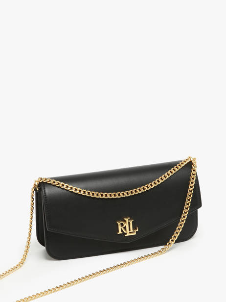 Sac PortÃ© Ã©paule Sawyer Cuir Lauren ralph lauren Noir sawyer 31934746 vue secondaire 2