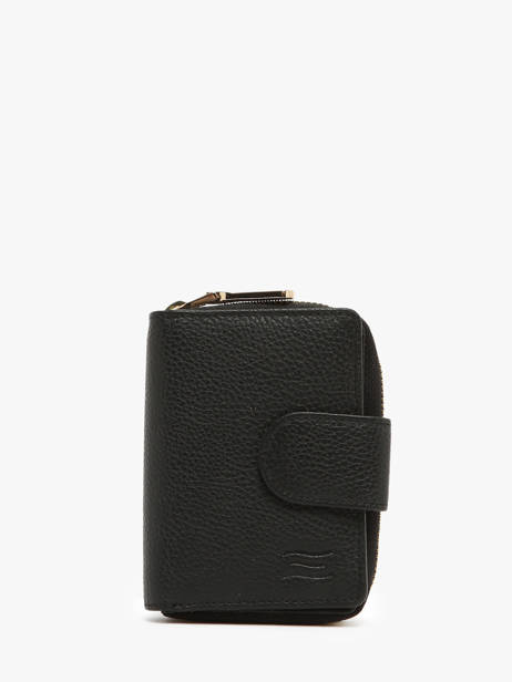 Wallet Leather Crinkles Black caviar 14277