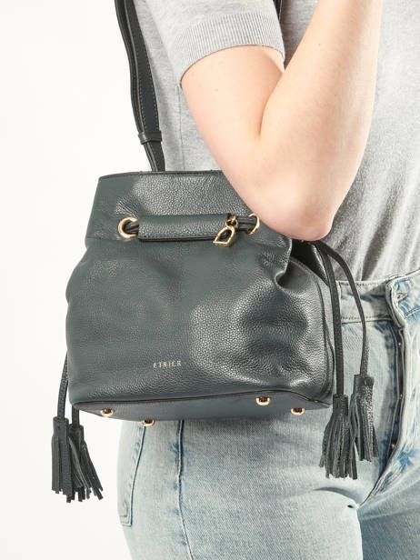 Small Leather Tradition Bucket Bag Etrier Blue tradition ETRA004S other view 1