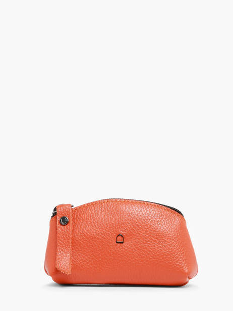 Coin Purse Madras Leather Etrier Orange madras EMAD651