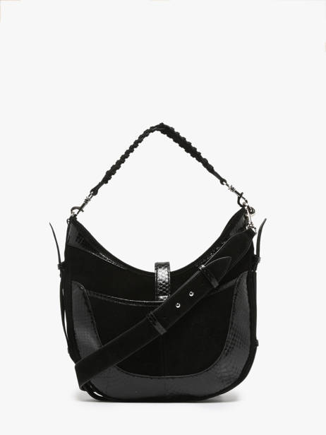 Sac PortÃ© Ã©paule Luna Cuir Great by sandie Noir luna SNA vue secondaire 4