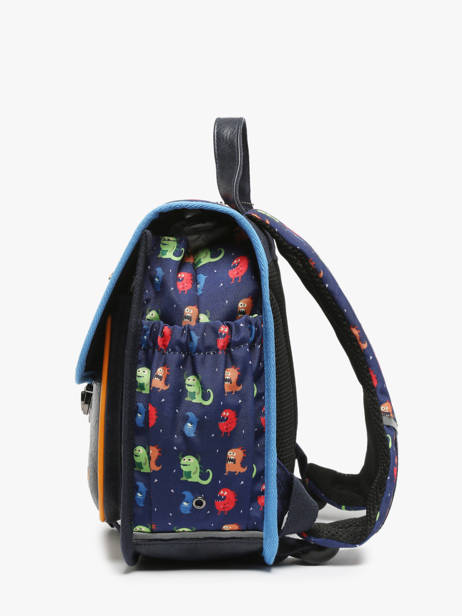 Sac à Dos 1 Compartiment Cameleon Multicolore retro SD30 vue secondaire 2