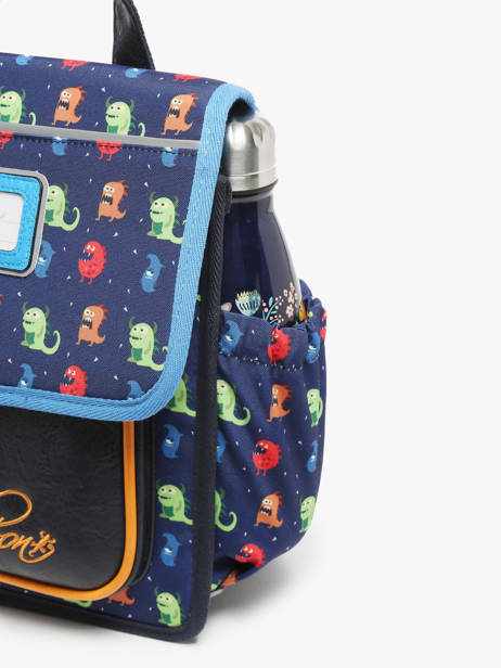 Sac à Dos 1 Compartiment Cameleon Multicolore retro SD30 vue secondaire 5