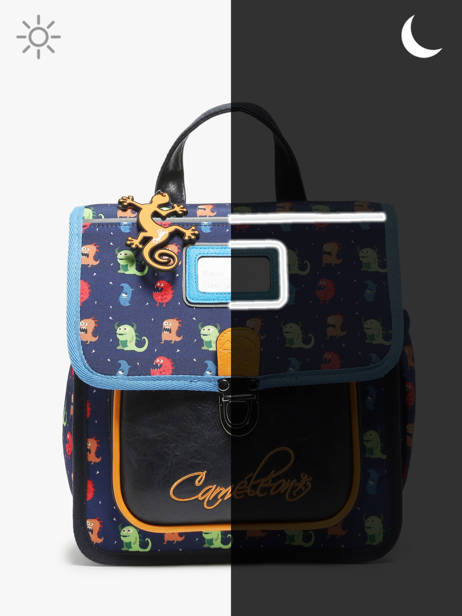 Sac à Dos 1 Compartiment Cameleon Multicolore retro SD30 vue secondaire 7