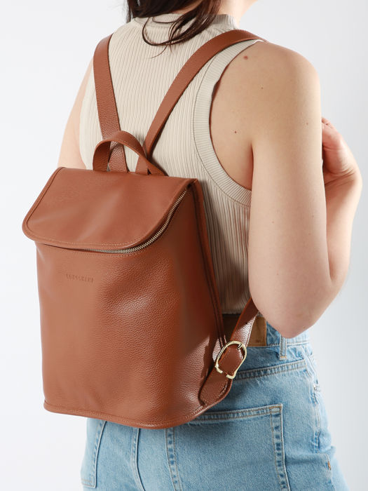 Longchamp Le foulonné Backpack Brown