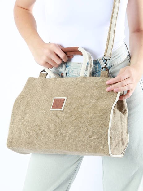 Satchel Naturel Le voyage en panier Beige naturel PM807 other view 1