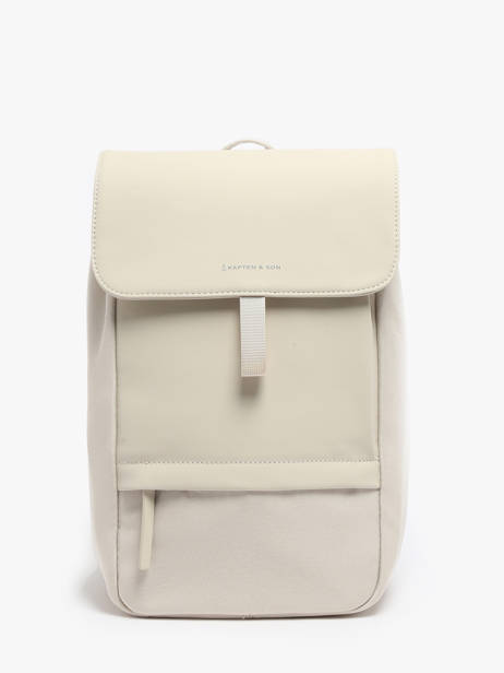 Sac à Dos 1 Compartiment Kapten and son Beige backpack S