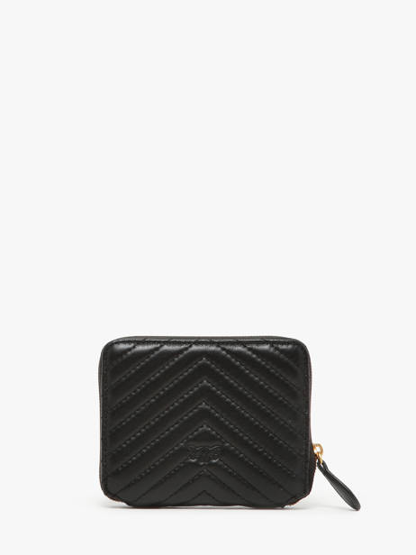 Wallet Leather Pinko Black love bag quilt A0GK other view 2