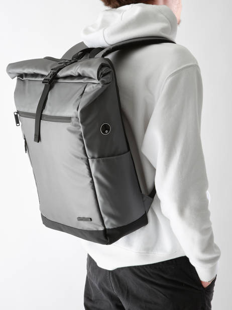 Backpack David jones Gray business 48 other view 1