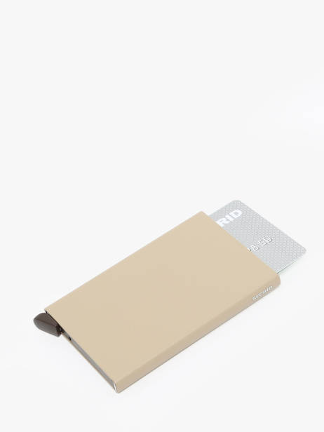 Card Holder Leather Secrid Beige powder CP other view 1