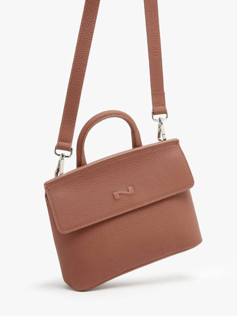Sac Bandoulière Calie Cuir Nathan baume Marron nathan 19 vue secondaire 2