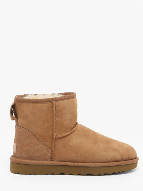Classic Mini Ii Boots In Leather Ugg Brown accessoires 1016222