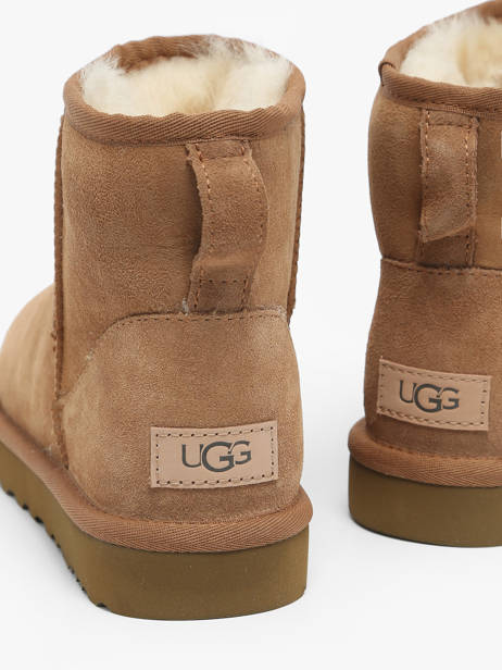 Classic Mini Ii Boots In Leather Ugg Brown accessoires 1016222 other view 3