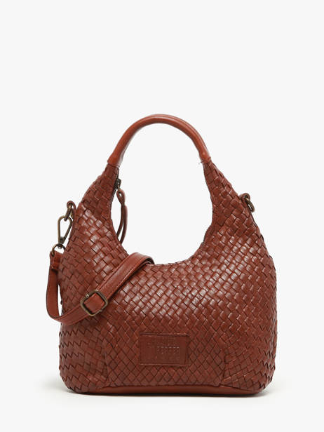 Shoulder Bag Parma Leather Basilic pepper Brown parma BPAR03
