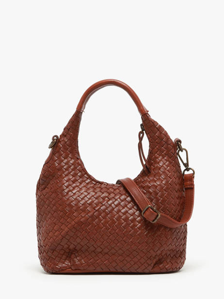 Shoulder Bag Parma Leather Basilic pepper Brown parma BPAR03 other view 4