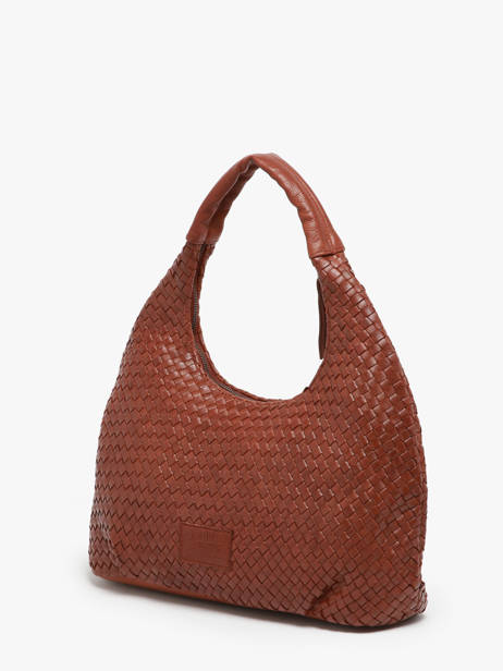 Shoulder Bag Parma Leather Basilic pepper Brown parma BPAR02 other view 2
