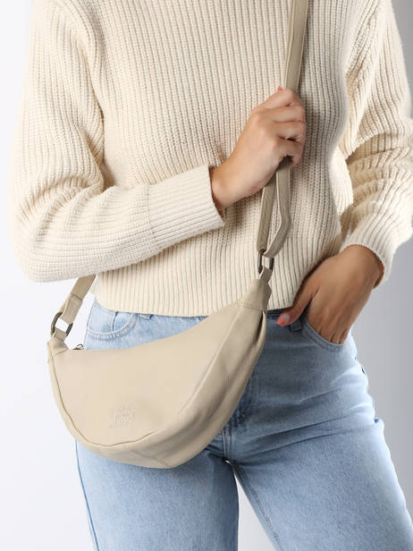 Shoulder Bag Cow Leather Basilic pepper Beige cow BCOW73 other view 1