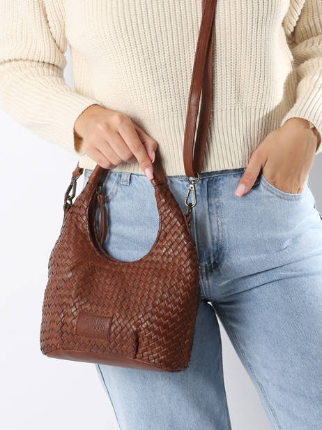 Shoulder Bag Parma Leather Basilic pepper Brown parma BPAR03 other view 1