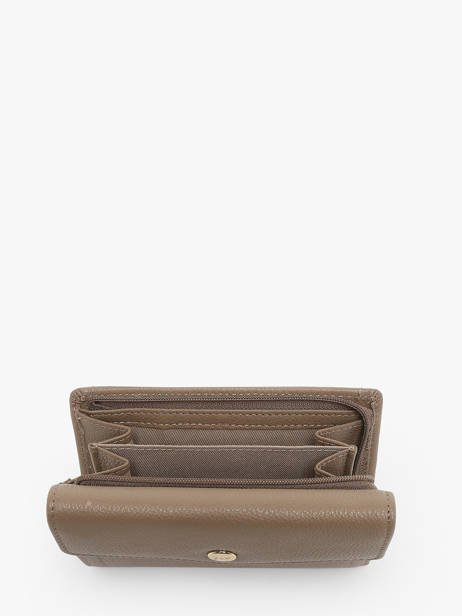 Wallet Leather Hexagona Brown luna 688379 other view 2