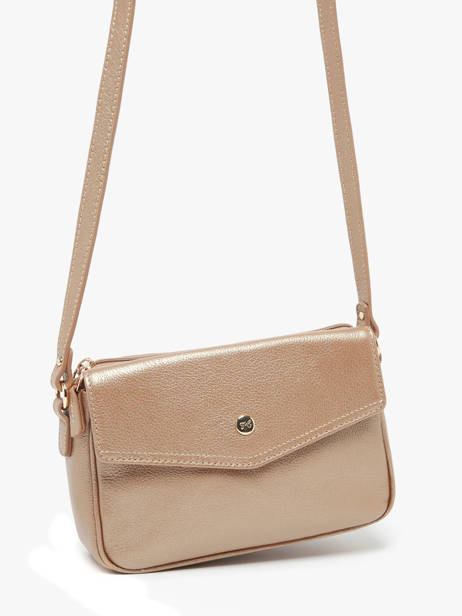Shoulder Bag Luna Leather Hexagona Gold luna 6820083 other view 2
