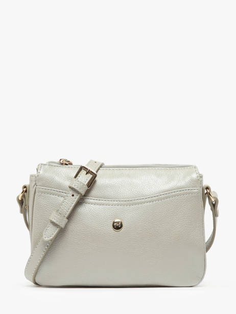 Shoulder Bag Luna Leather Hexagona Silver luna 6820086