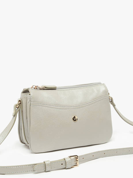 Shoulder Bag Luna Leather Hexagona Silver luna 6820086 other view 2