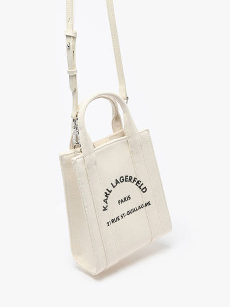 Sac Bandoulière Rsg Coton Karl lagerfeld Blanc rsg 240W3890 vue secondaire 1