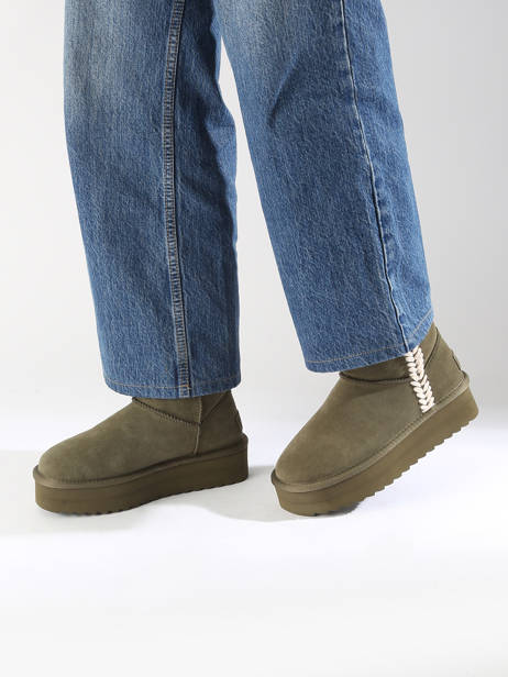 Boots Platform Spike Colors of california Green accessoires CYWPLA10 other view 1