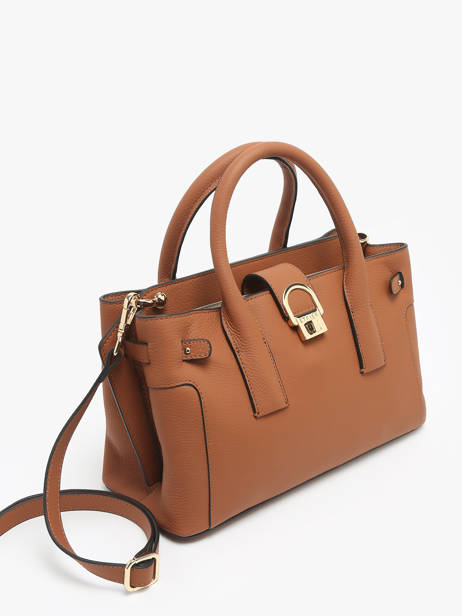 Sac PortÃ© Main S Equestre Cuir Etrier Marron equestre EEQT142S vue secondaire 2