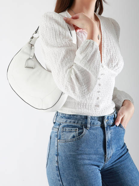 Medium Leather Altesse Shoulder Bag Etrier White altesse EALT017M other view 1