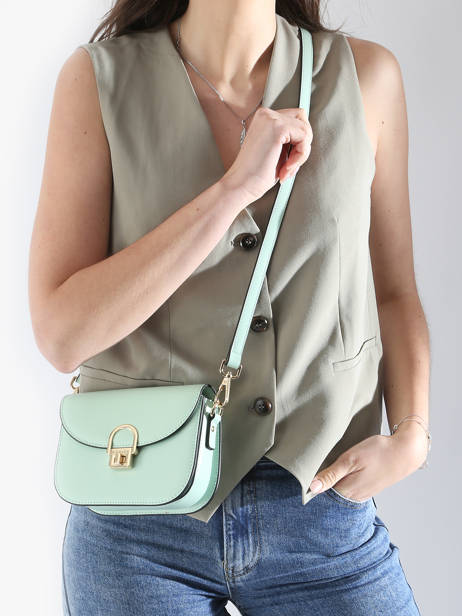 Shoulder Bag Altair Leather Etrier Green altair EALA081S other view 1