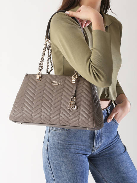 Sac Porté épaule Eda Polyurethane Guess Marron eda QG950809 vue secondaire 1