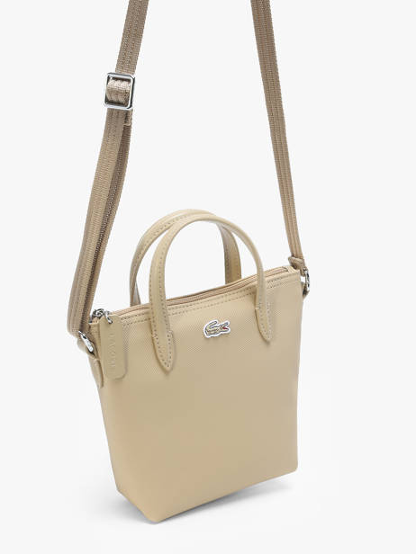Sac BandouliÃ¨re L.12.12 Concept Lacoste Beige l.12.12 concept NF2609PO vue secondaire 2