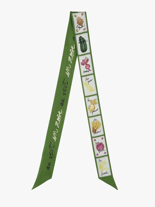 Longchamp Soie gots Scarves Green