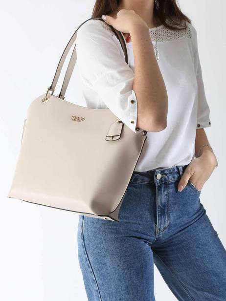 Shoulder Bag Eco Evaine Polyurethane Guess Beige eco evaine VG953523 other view 1