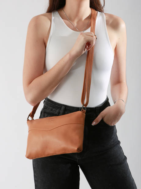 Shoulder Bag Cow Leather Basilic pepper Brown cow BCOW68 other view 1
