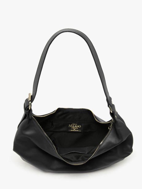 Shoulder Bag Sauvage Leather Milano Black sauvage SA24111 other view 3