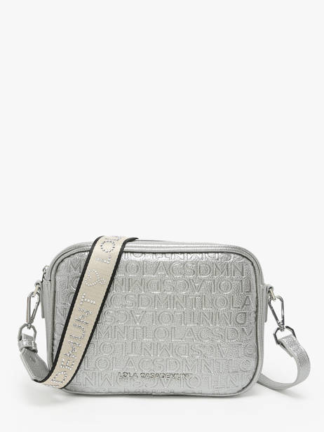 Shoulder Bag Logo Lola casademunt Silver logo 66