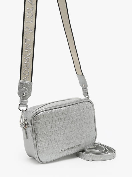 Shoulder Bag Logo Lola casademunt Silver logo 66 other view 2