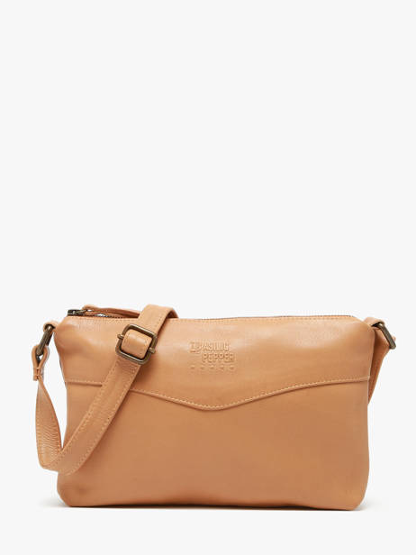 Shoulder Bag Cow Leather Basilic pepper Brown cow BCOW68