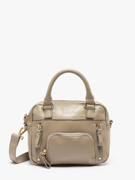 Sac BandouliÃ¨re Micro Macy Cuir Nat et nin Beige vintage MICRMACY