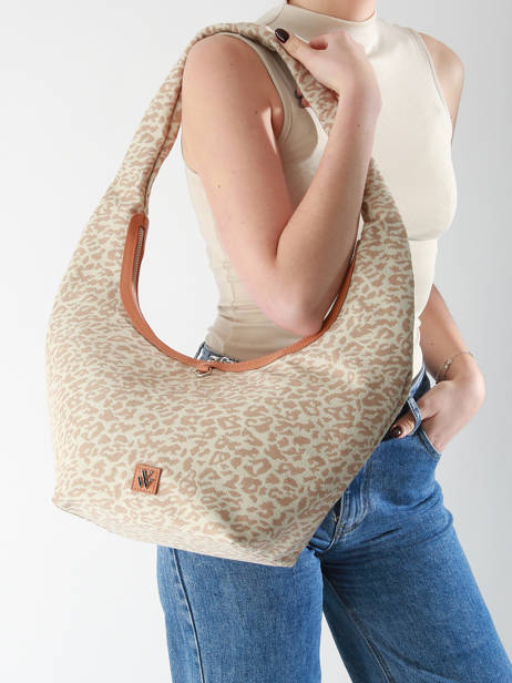 Shoulder Bag Leopard Vanessa wu Beige leopard MA0130 other view 1