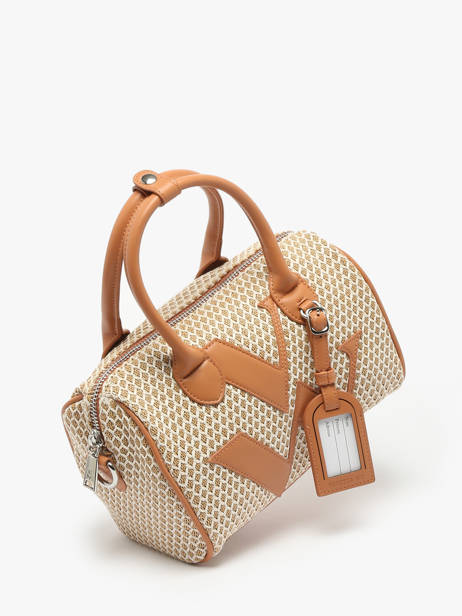 Satchel Resille Vanessa wu Brown resille MA0123 other view 2